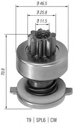 Pinion electromotor