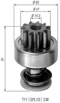 Pinion electromotor