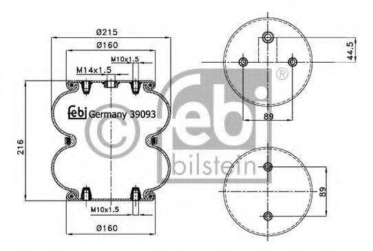 Burduf, suspensie pneumatica