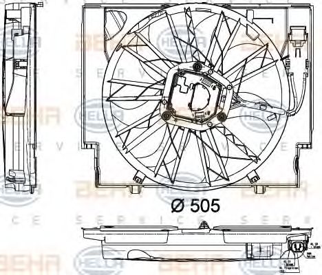 Ventilator, radiator