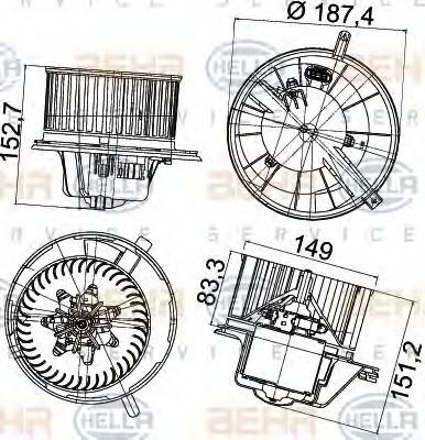 Ventilator, habitaclu