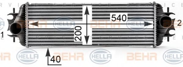 Intercooler, compresor