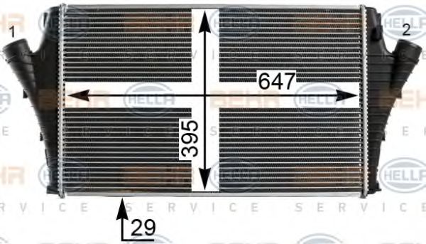 Intercooler, compresor