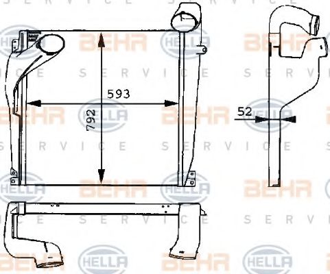 Intercooler, compresor