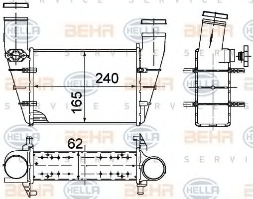 Intercooler, compresor