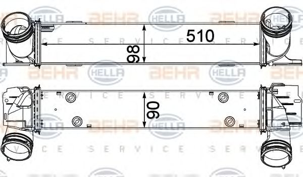 Intercooler, compresor