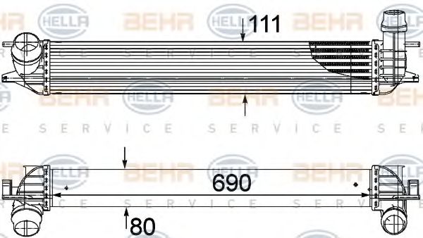 Intercooler, compresor
