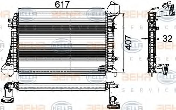 Intercooler, compresor