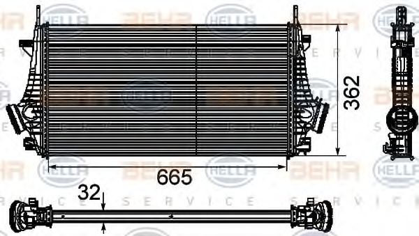 Intercooler, compresor