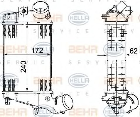 Intercooler, compresor