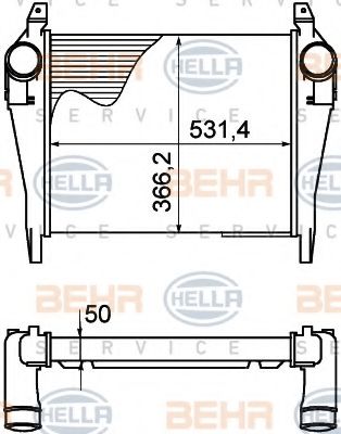 Intercooler, compresor