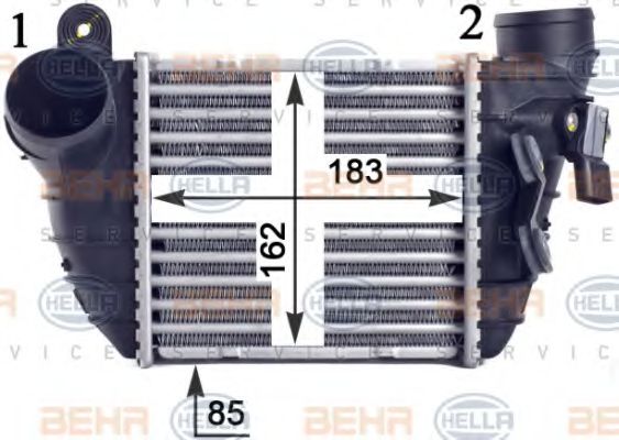Intercooler, compresor