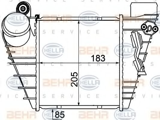 Intercooler, compresor
