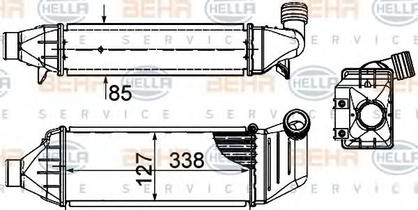 Intercooler, compresor