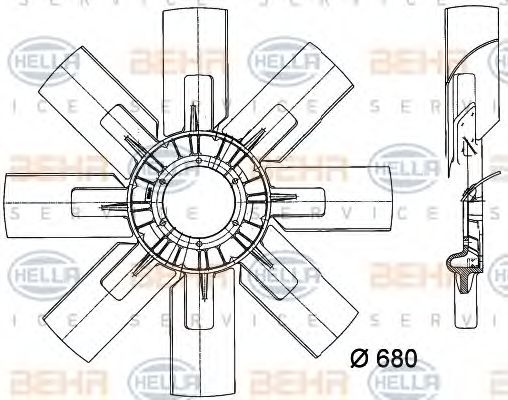Paleta ventilator, racire motor