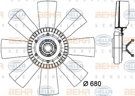 Ventilator, radiator