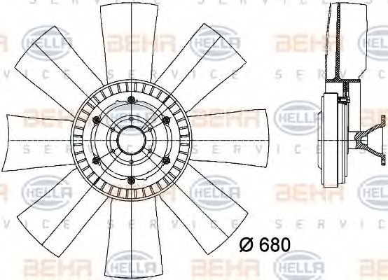 Ventilator, radiator