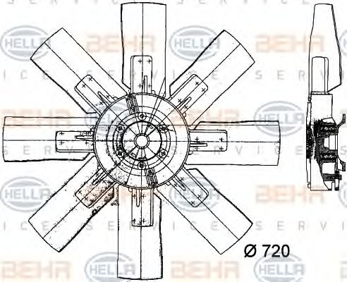 Ventilator, radiator