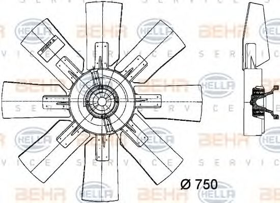Ventilator, radiator