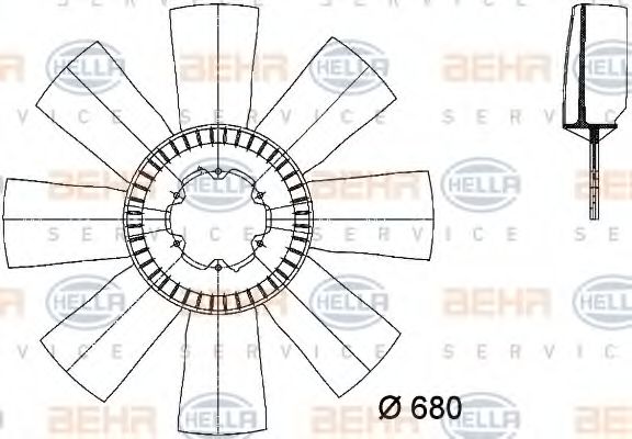 Paleta ventilator, racire motor