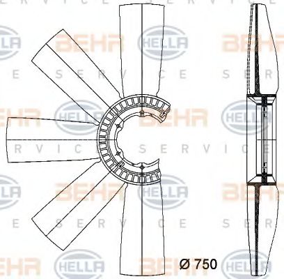 Paleta ventilator, racire motor