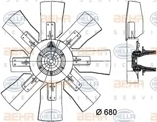 Ventilator, radiator