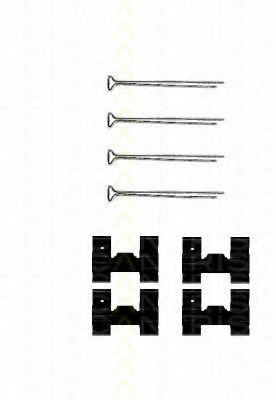 Set accesorii, placute frana