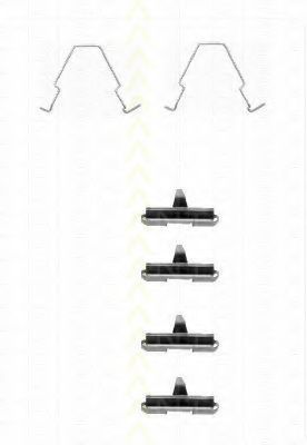 Set accesorii, placute frana
