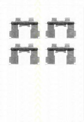 Set accesorii, placute frana