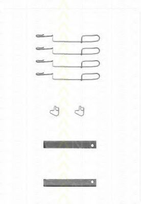 Set accesorii, placute frana