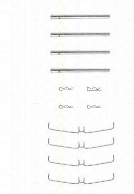 Set accesorii, placute frana