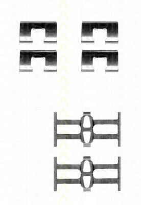 Set accesorii, placute frana