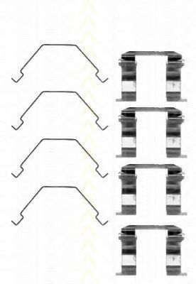 Set accesorii, placute frana