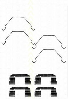 Set accesorii, placute frana