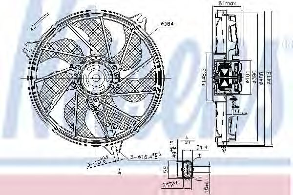 Ventilator, radiator