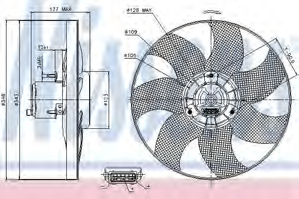 Ventilator, radiator