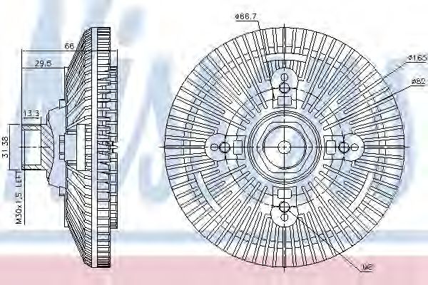 Cupla, ventilator radiator