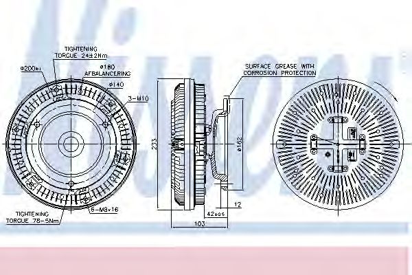 Cupla, ventilator radiator
