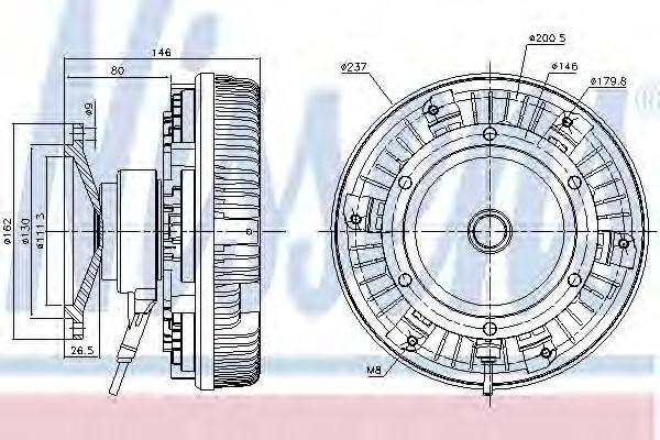 Cupla, ventilator radiator