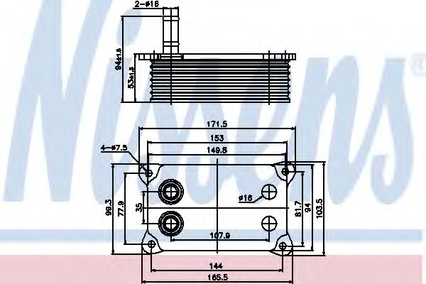 Radiator ulei, ulei motor