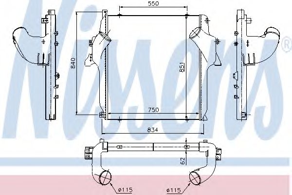 Intercooler, compresor