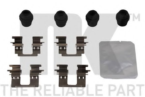 Set accesorii, placute frana