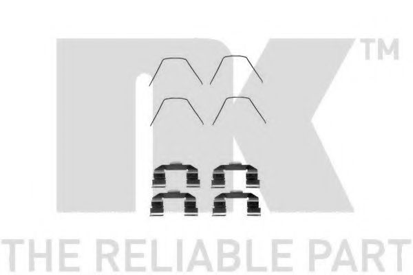 Set accesorii, placute frana