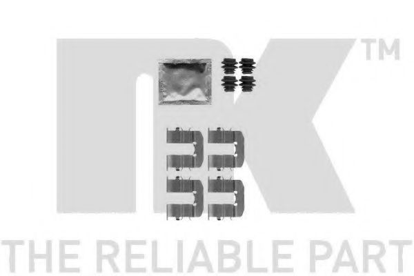 Set accesorii, placute frana