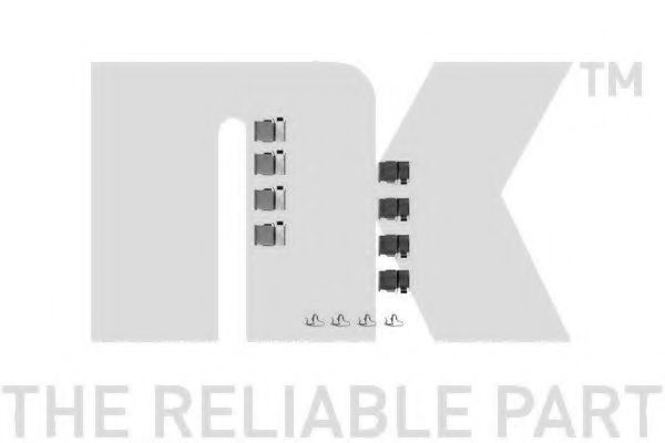 Set accesorii, placute frana