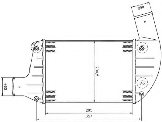 Intercooler, compresor