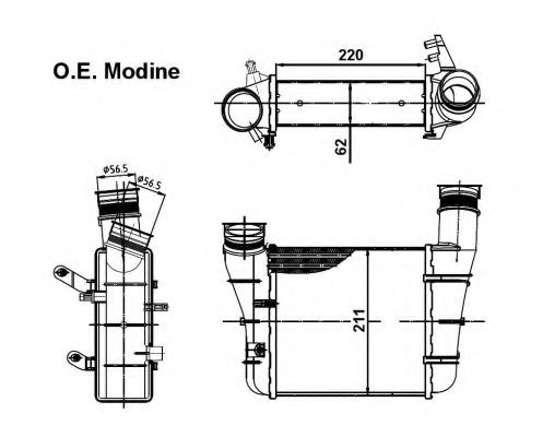 Intercooler, compresor
