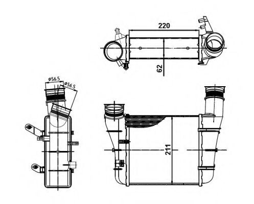 Intercooler, compresor