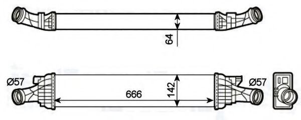Intercooler, compresor