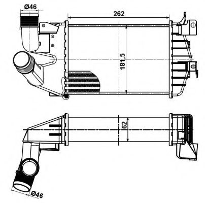 Intercooler, compresor